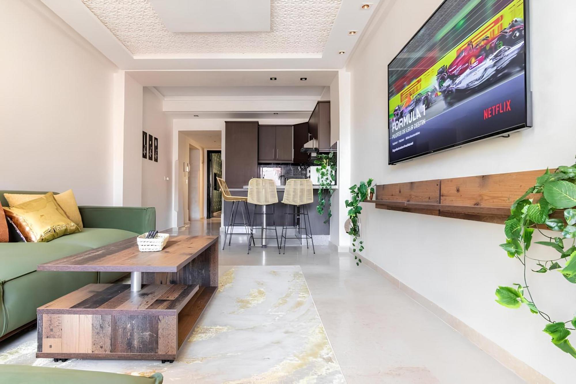 C-Appartement De Luxe Plein Centre De Gueliz Avec Piscine Parking Wifi Netflix Marrakesch Exterior foto